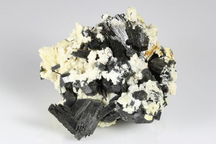 Black Tourmaline (Schorl) Crystals with Orthoclase - Namibia #177548